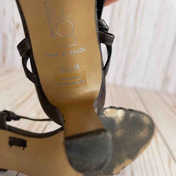 LOFT Brown Simple Sandal Heels Size 5.5 - Picture 7 of 7